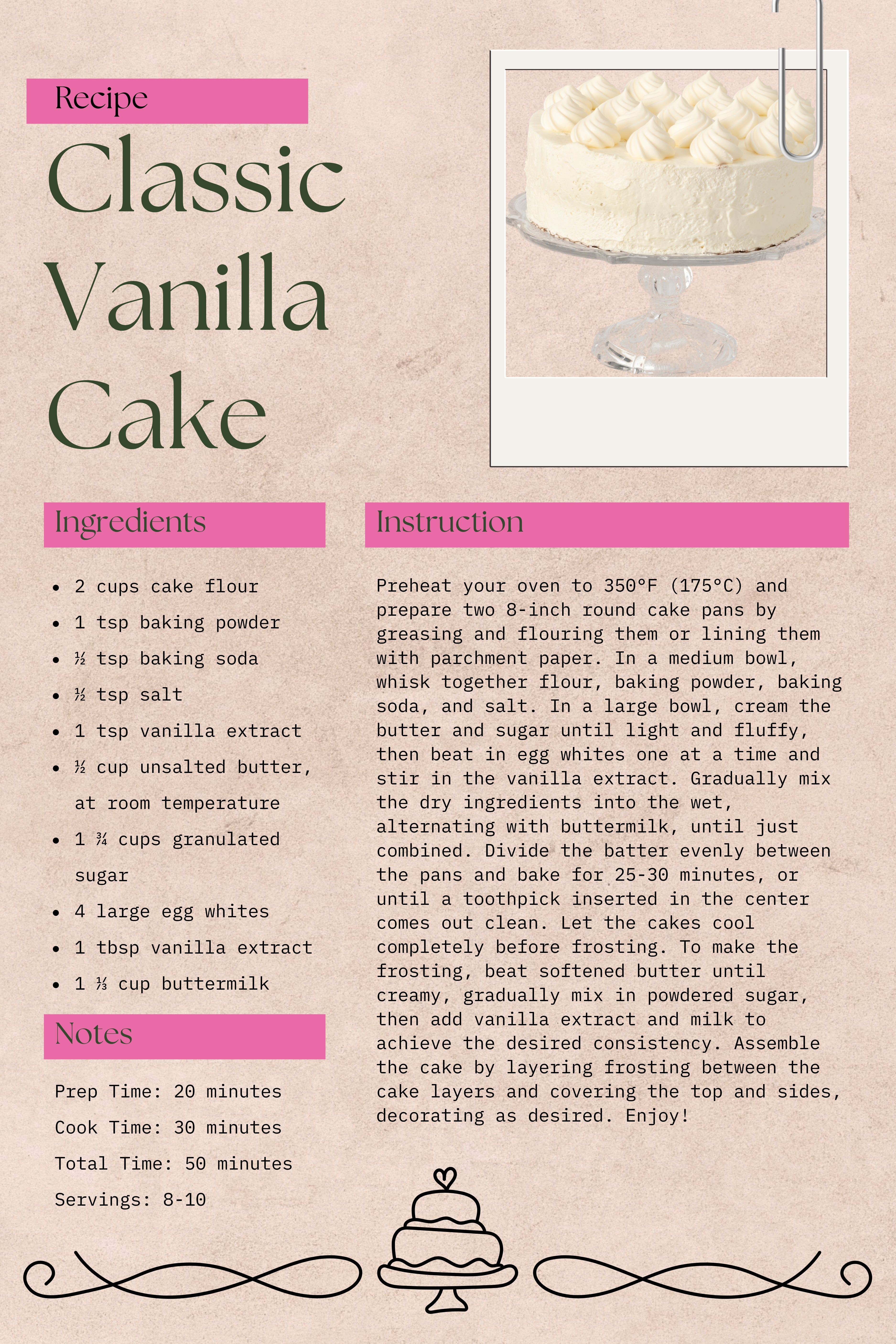 Classic Vanilla Cake